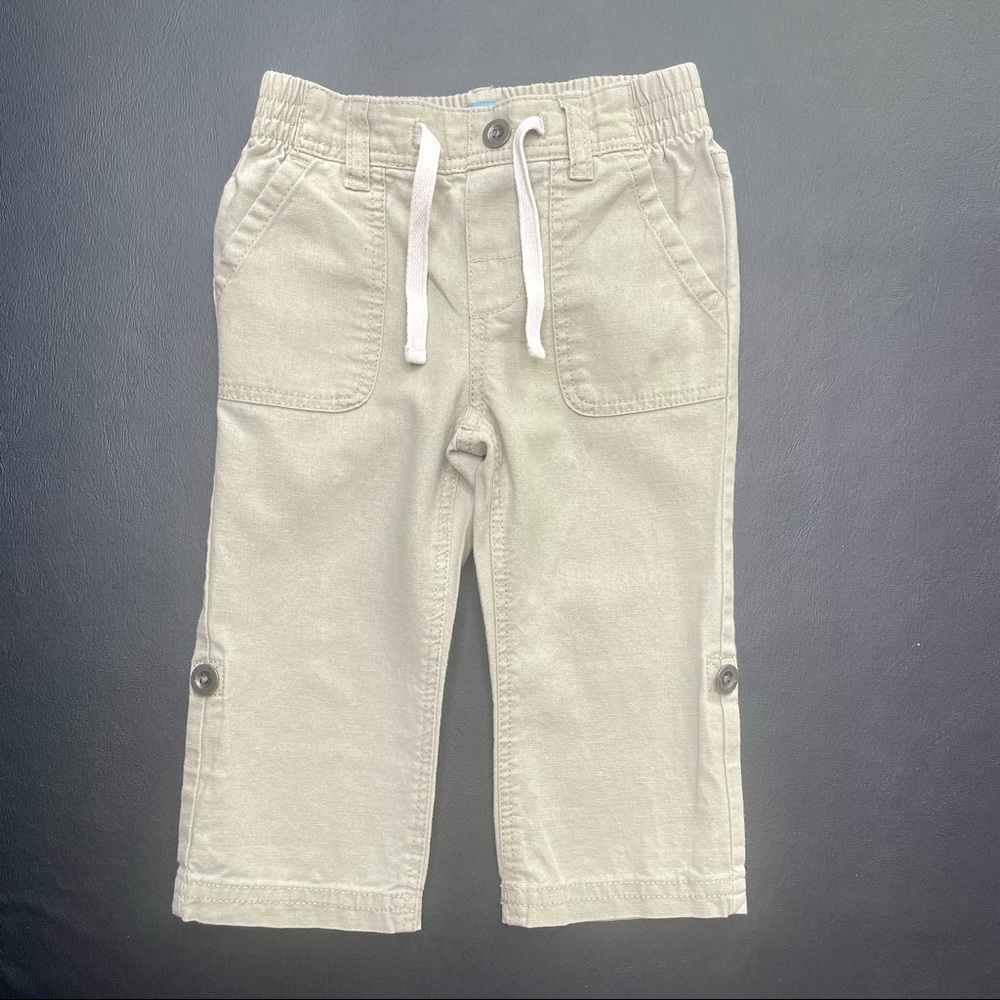 Gap beige linen pants. Can be made into 3/4 length. Great used condition.